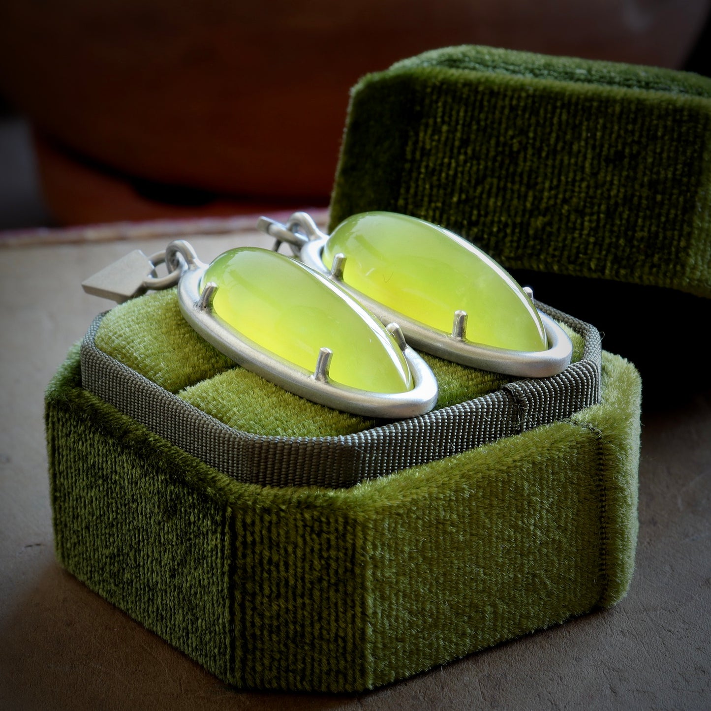 Vesuvianite Earrings