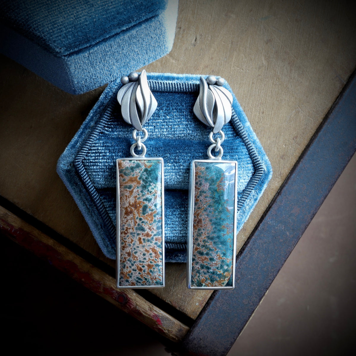 Morning Dew Jasper Earrings
