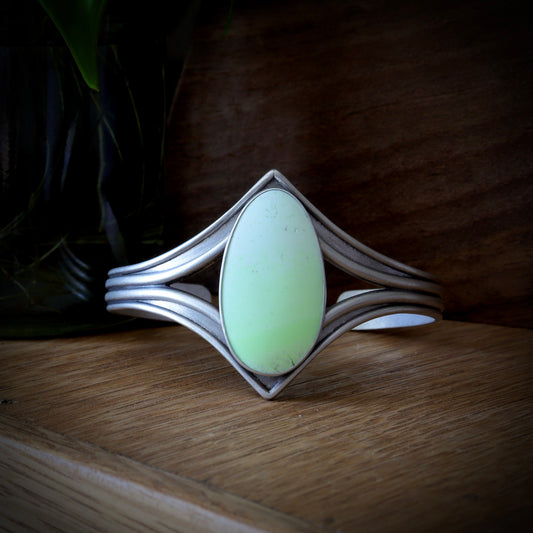 Lemon Chrysoprase Cuff