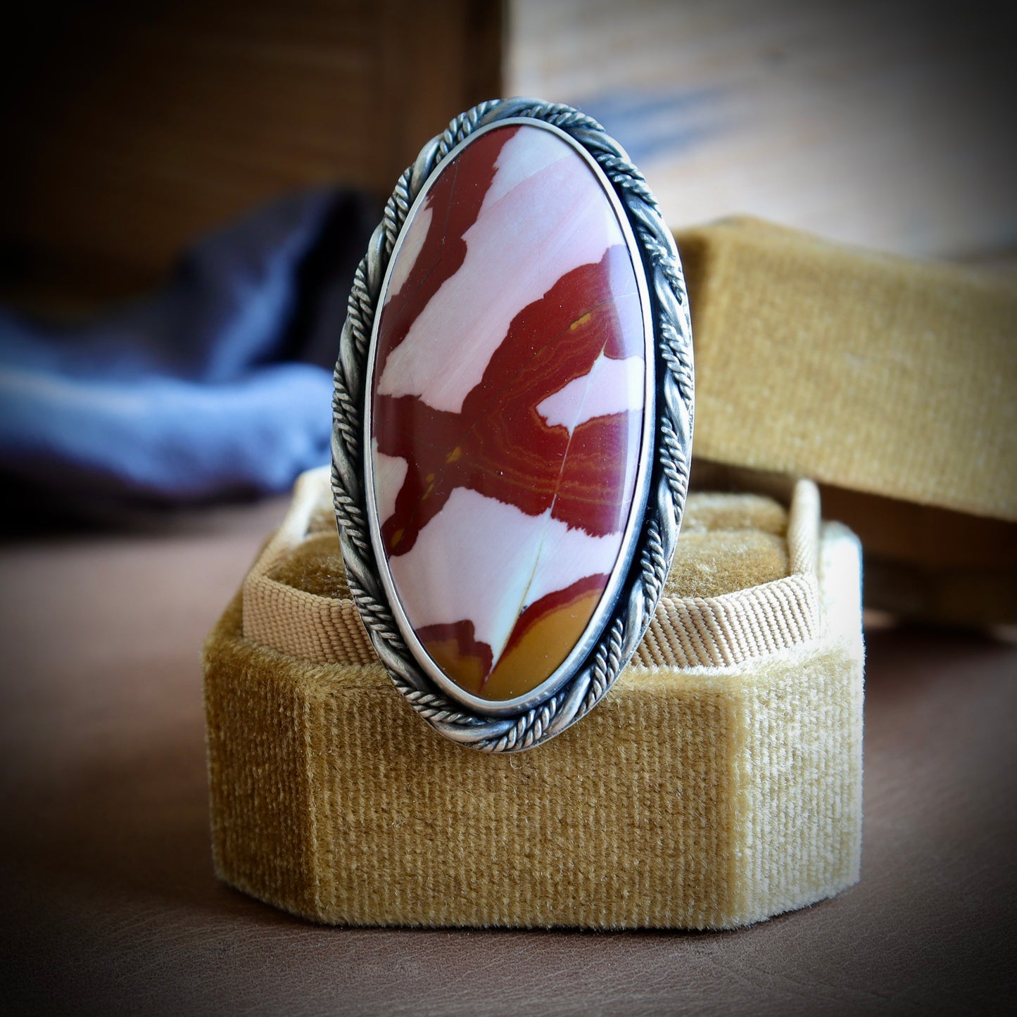 Pink Owyhee Jasper Ring