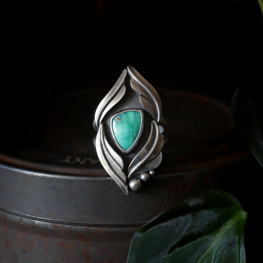 Siren Storm Variscite Ring