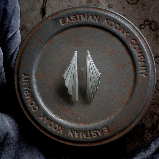 Argentium Fan Earrings