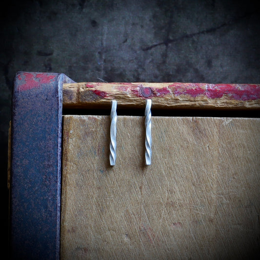 Silver Twist Earrings