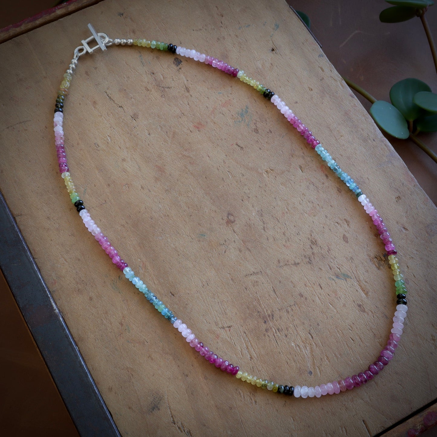 18" Tourmaline Necklace (smaller beads)