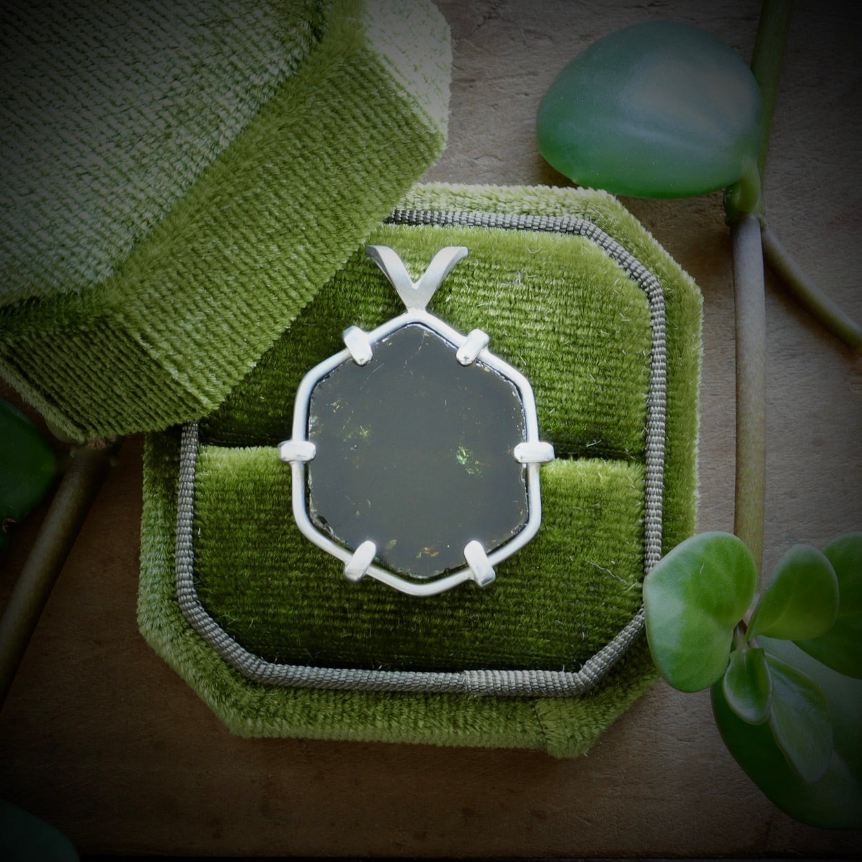 Tourmaline Slice Pendant