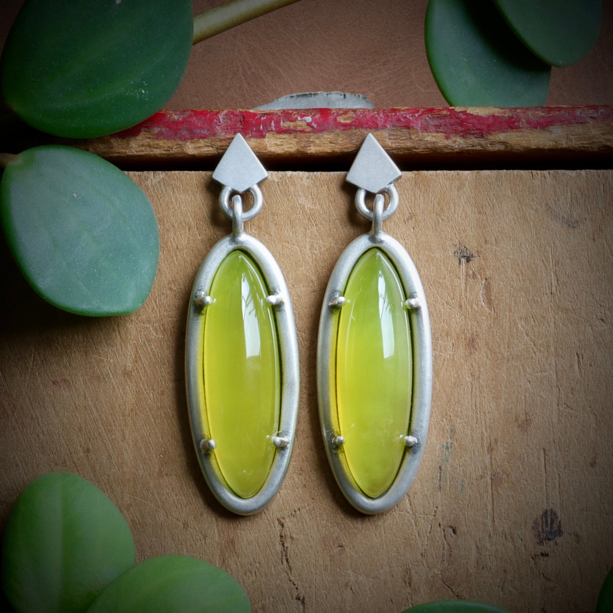 Vesuvianite Earrings