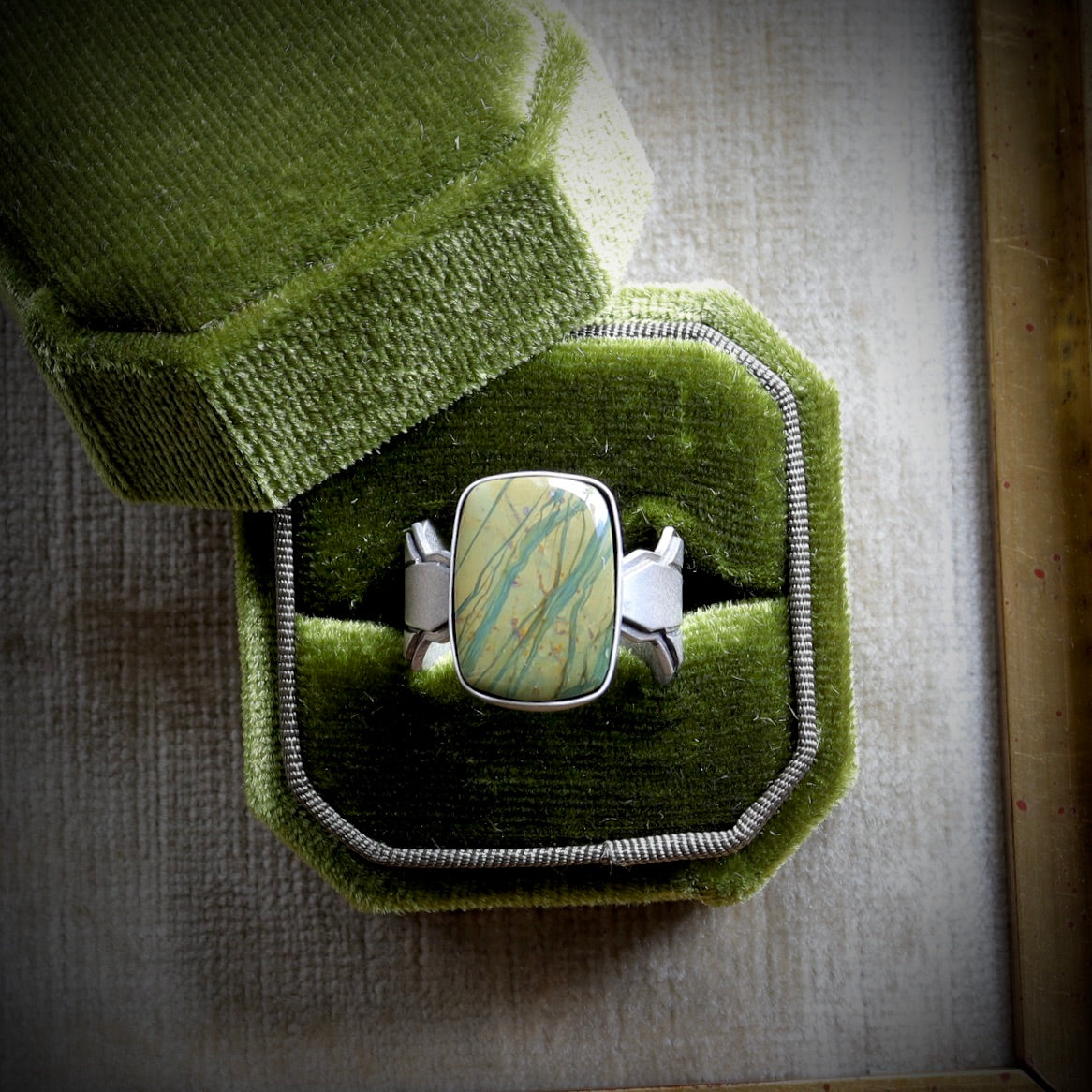 Blue Mountain Jasper Ring