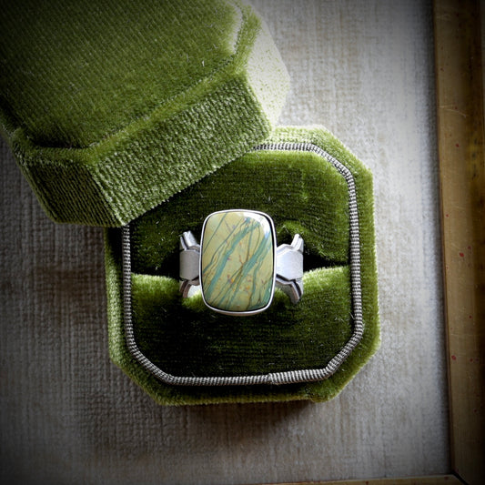 Blue Mountain Jasper Ring