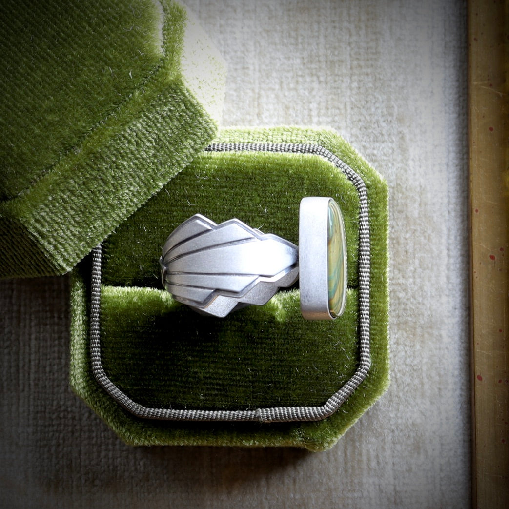 Blue Mountain Jasper Ring