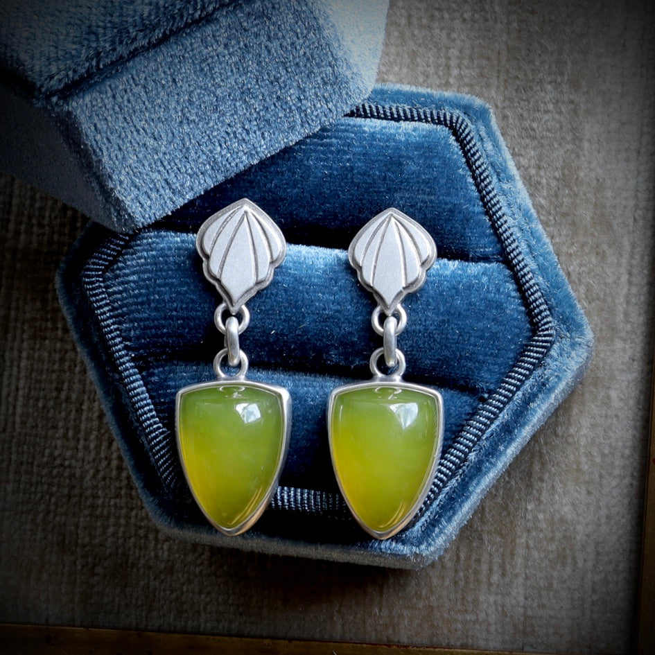Vesuvianite Earrings
