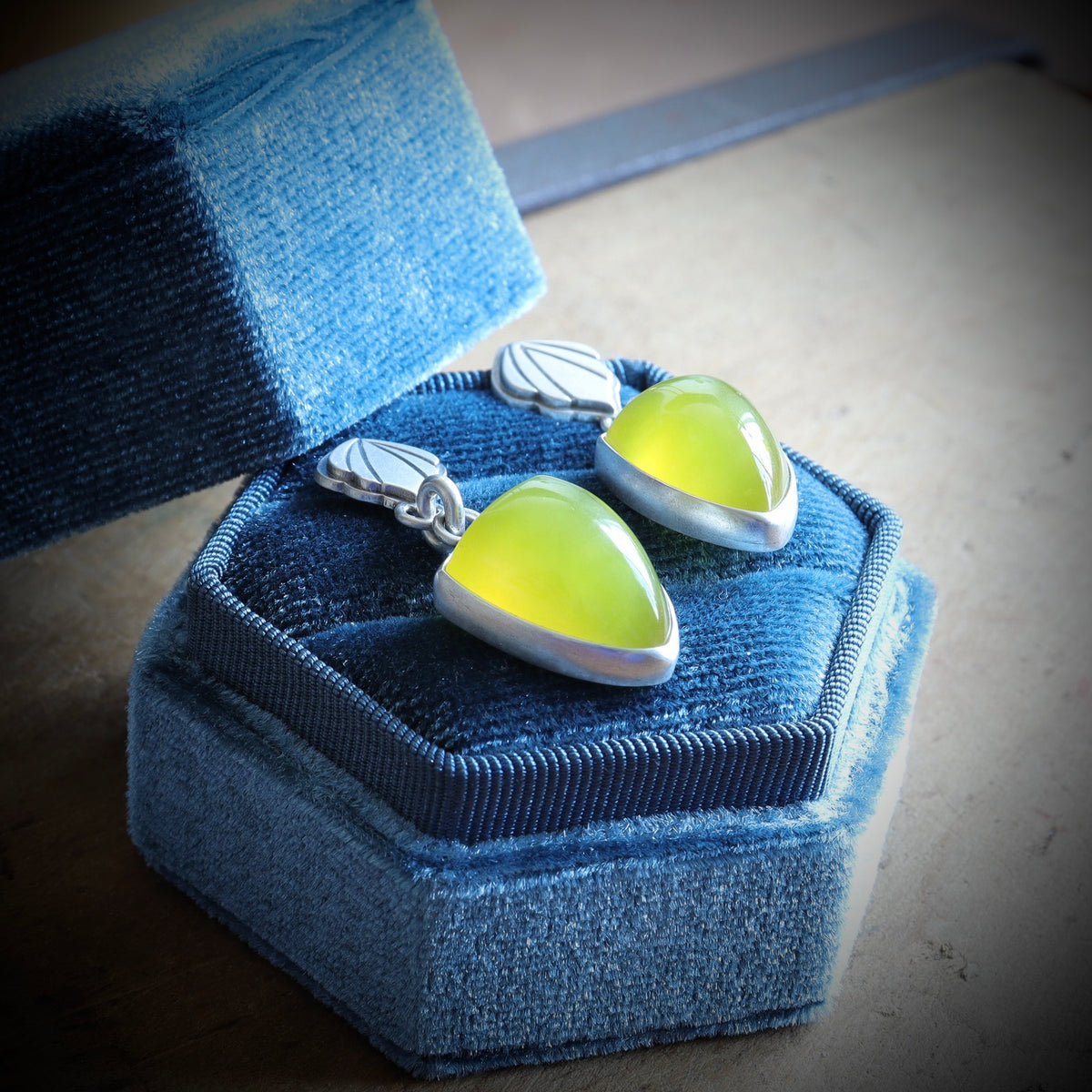 Vesuvianite Earrings