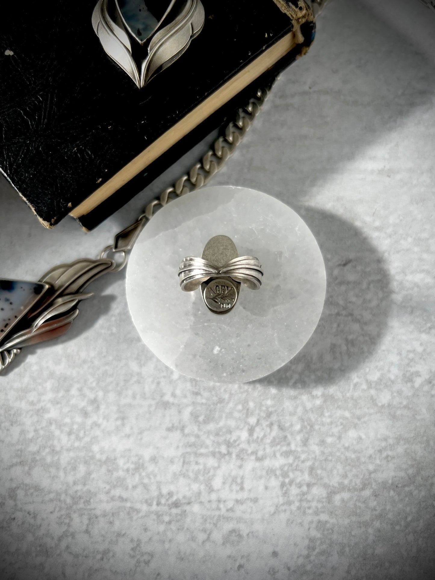 Parral Dendritic Agate Ring